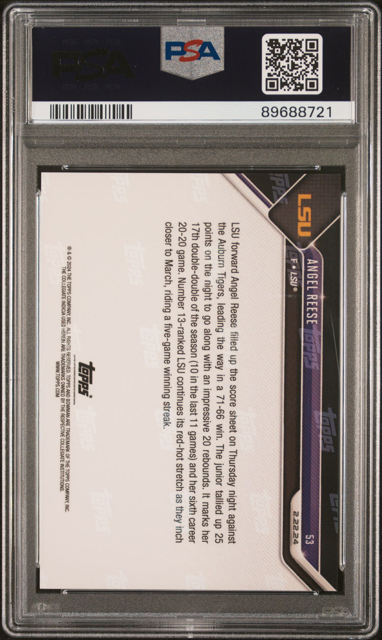 Graded 2023 Topps Bowman U Now Angel Reese #53 Rookie RC Basketball Card PSA 10 Gem Mint