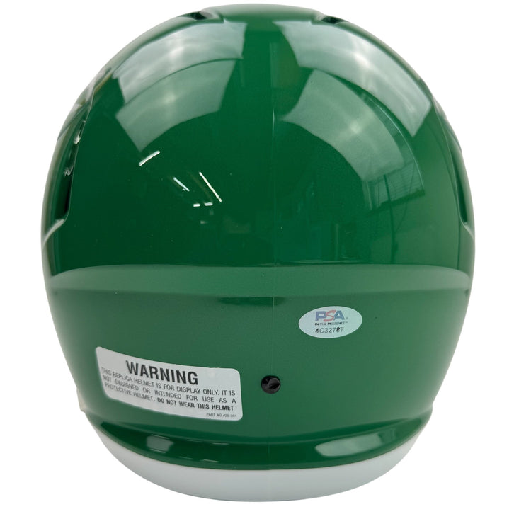 Autographed/Signed Jason Kelce Philadelphia Eagles Kelly Green Full Size Replica Football Helmet PSA/DNA COA