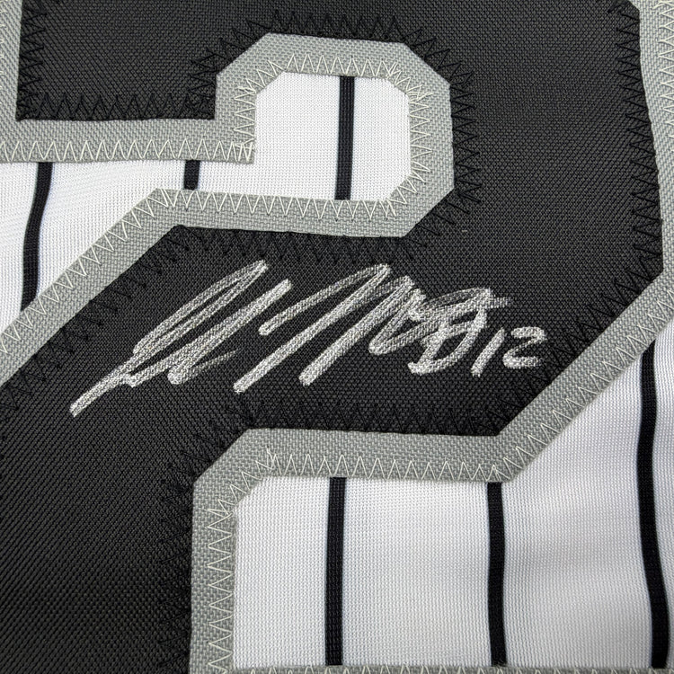 Autographed/Signed Colson Montgomery Chicago Pinstripe Baseball Jersey Beckett BAS COA