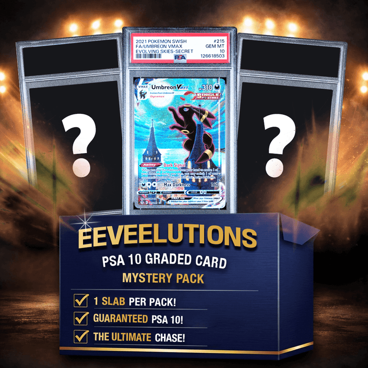 Eeveelutions PSA 10 Graded PKM Card Mystery Pack Trading Card Game