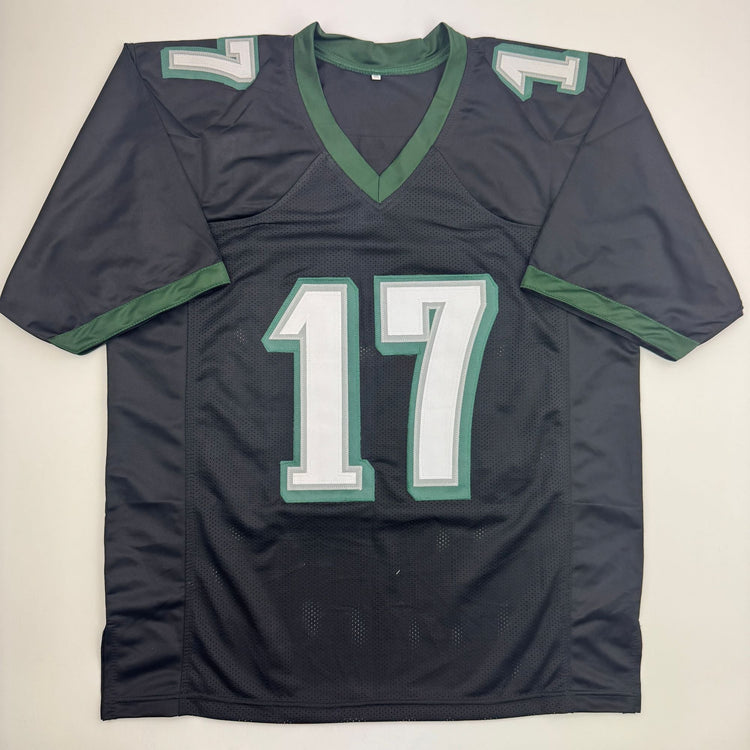 Autographed/Signed Alshon Jeffery Philadelphia Black Football Jersey Beckett BAS COA