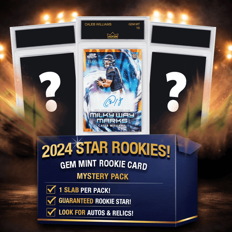 2024 NFL Draft Class Star Rookie Card Mystery Pack - HOFSM 10 Graded (Williams, Maye, Daniels & more!)