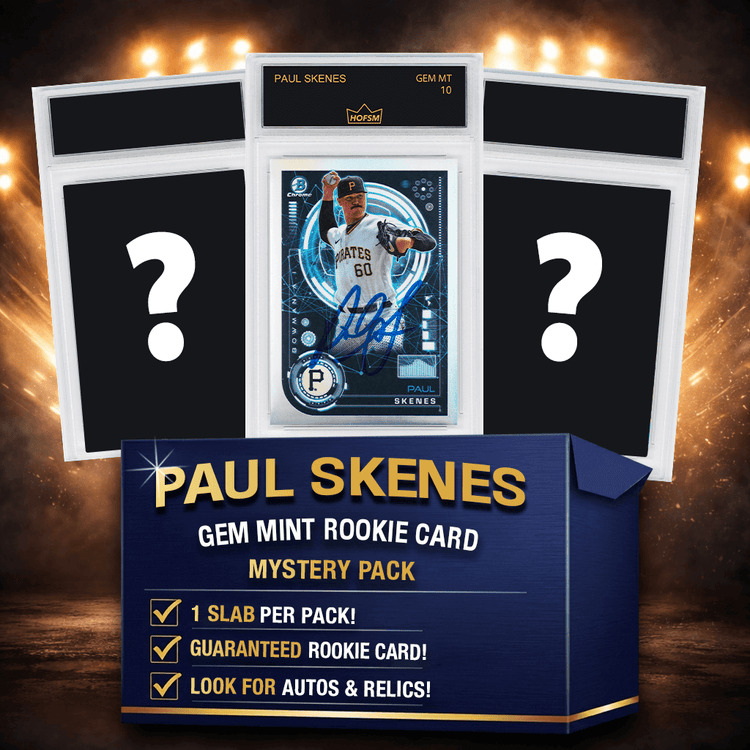 Paul Skenes RC Gem Mint Baseball Rookie Card Mystery Pack - HOFSM 10 Graded