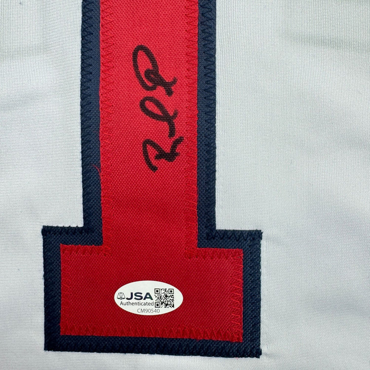 Autographed/Signed Rafael Furcal Atlanta White Baseball Jersey JSA COA