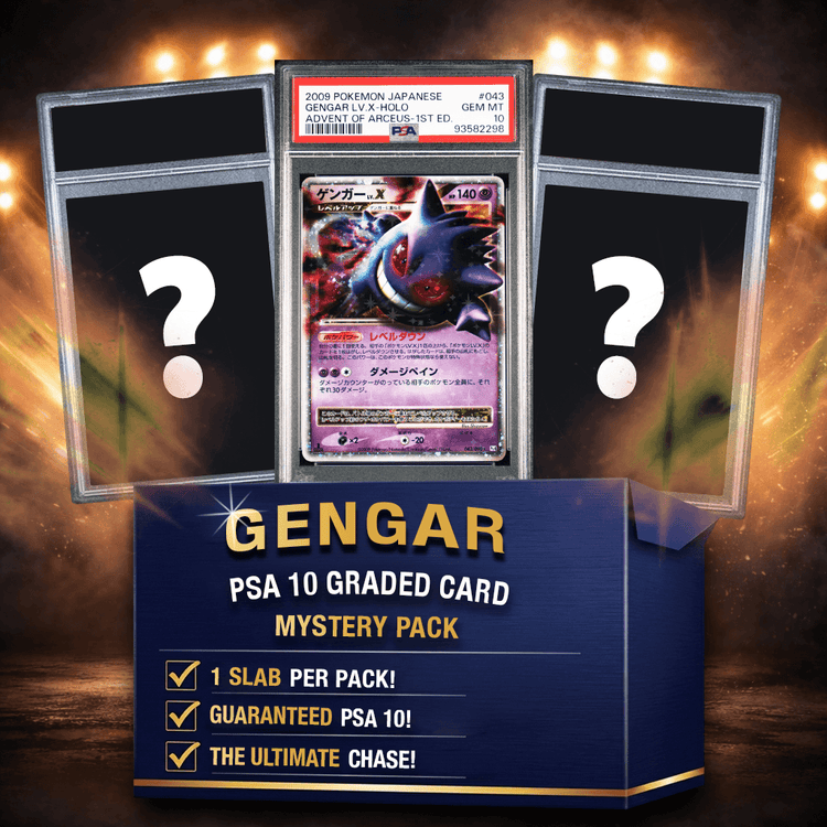 Gengar PSA 10 Graded Pokemon Card Mystery Pack Trading Card Game