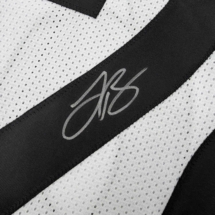 Framed Autographed/Signed Le'Veon LeVeon Bell 35x39 Pittsburgh White Football Jersey Beckett BAS COA