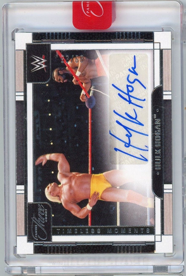 2024 Panini Three Count WWE Hulk Hogan #THHHG 99/99 Timeless Moments Auto Wrestling Card