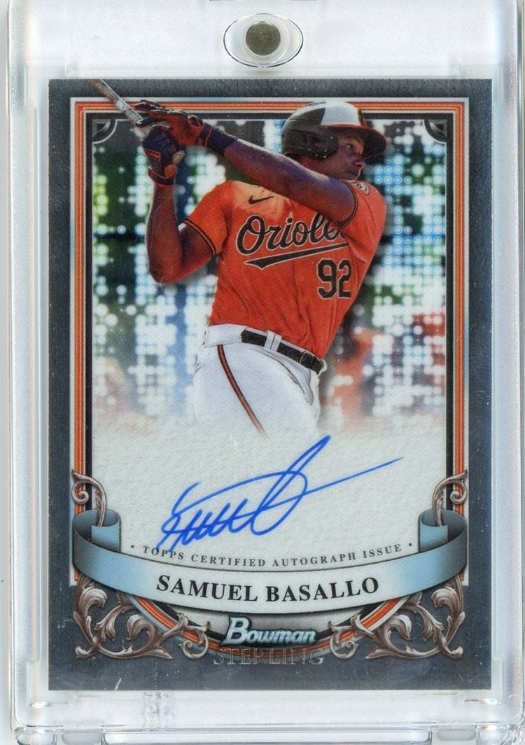 2024 Bowman Sterling Samuel Basallo #PASB Autograph Rookie RC Baseball Card
