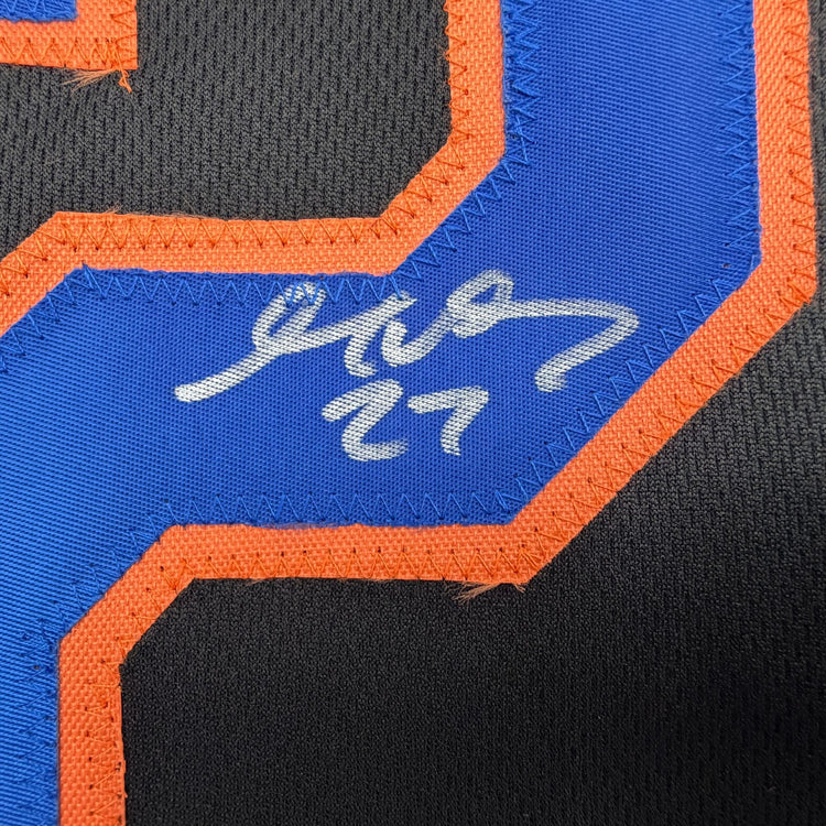 Autographed/Signed Mark Vientos New York Black Baseball Jersey Beckett BAS COA