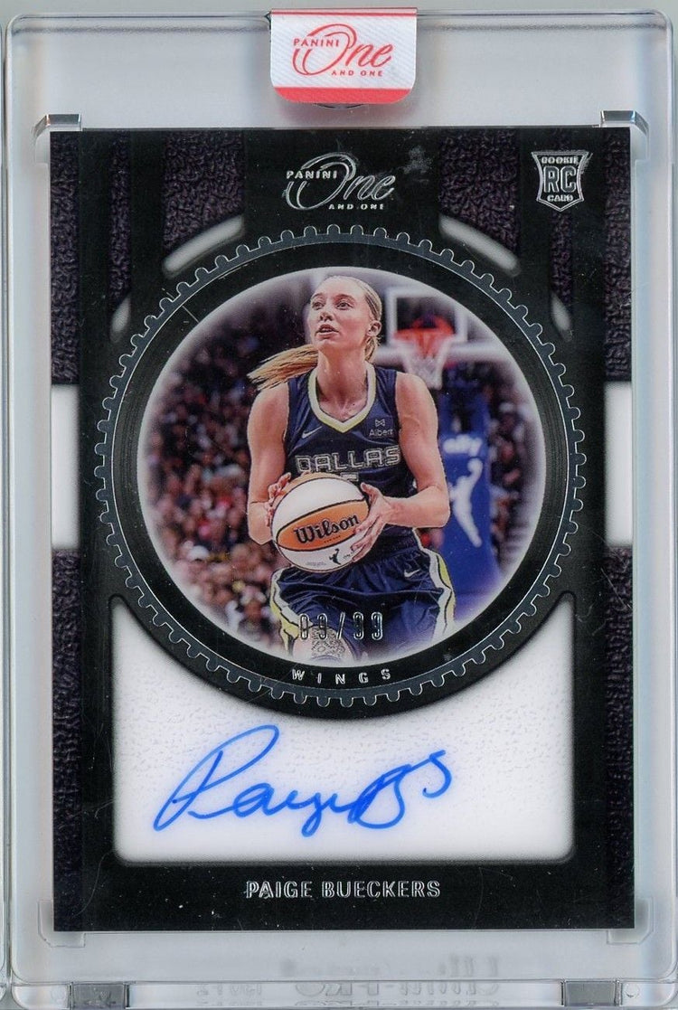2025 Panini One and One WNBA Paige Bueckers #SSPB Auto /99 Rookie RC Basketball Card