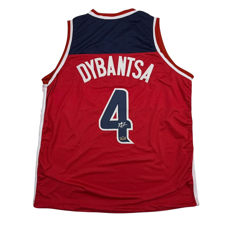 Facsimile Autographed AJ Dybantsa Washington Red Reprint Laser Auto Basketball Jersey Size Men's XL