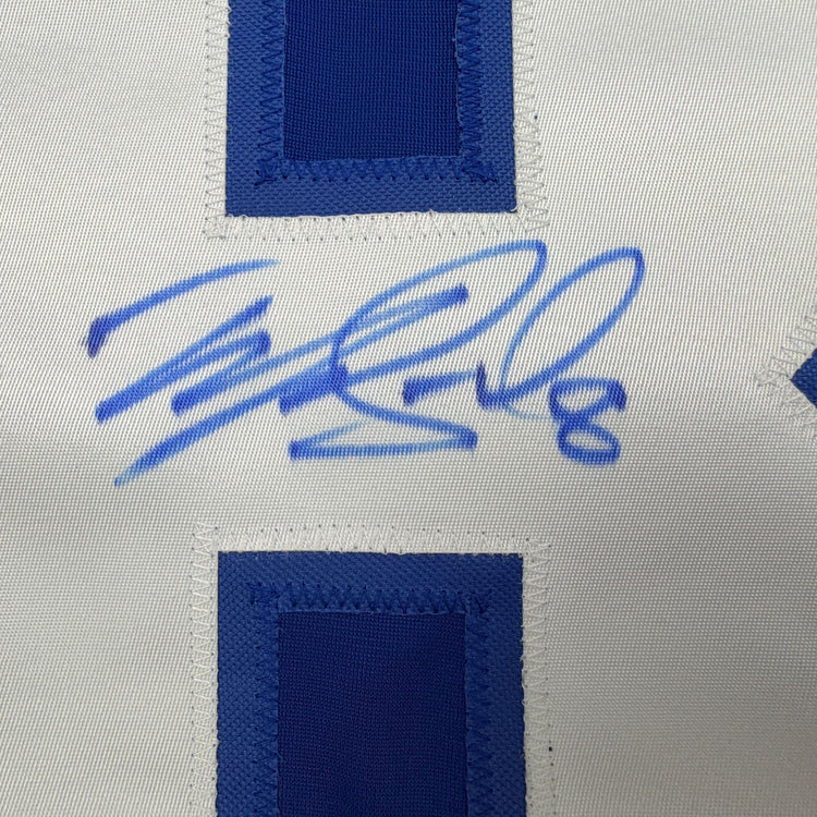 Autographed/Signed Mike Matheson Montreal Red Hockey Jersey Beckett BAS COA