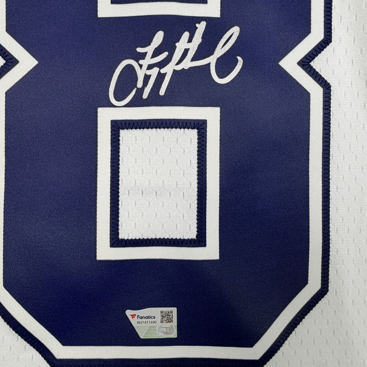 Autographed/Signed Troy Aikman Dallas Cowboys White Authentic Mitchell & Ness Football Jersey Fanatics COA