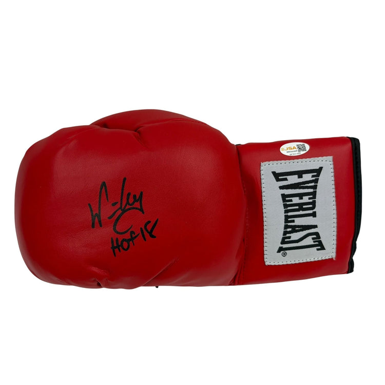 Autographed/Signed Winky Wright HOF 18 Red Everlast Boxing Glove JSA COA