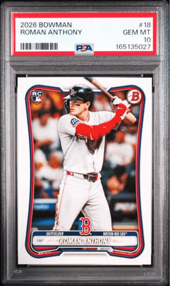 Graded 2026 Topps Bowman Roman Anthony #18 Rookie RC Baseball Card PSA 10 Gem Mint