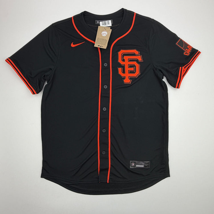 Autographed/Signed Willy Adames San Francisco Giants Black Authentic Baseball Jersey Fanatics & MLB COA