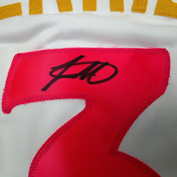 Autographed/Signed Jackson Merrill San Diego White City Connect Baseball Jersey Beckett BAS COA