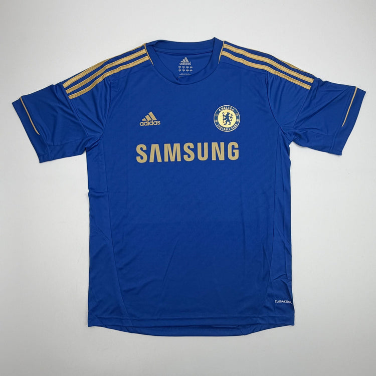 Autographed/Signed Fernando Torres Chelsea FC Blue/Gold Soccer Futbol Jersey Beckett BAS COA