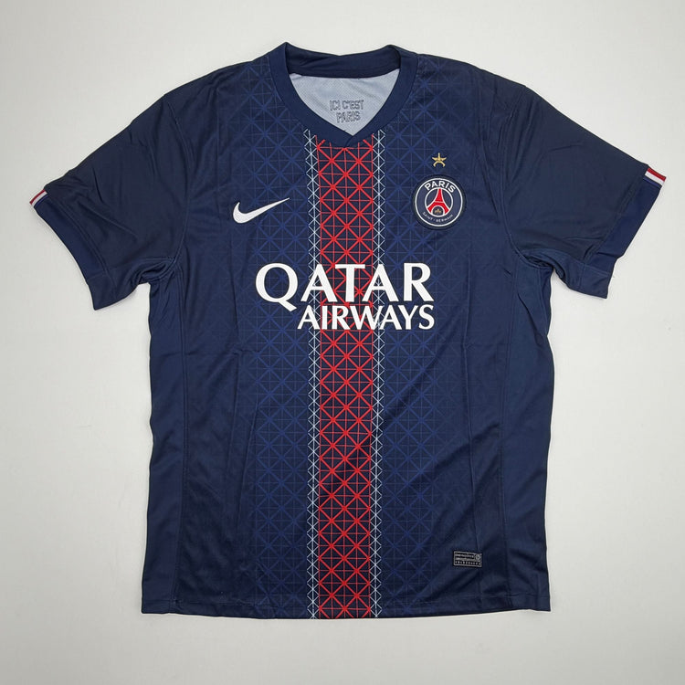 Autographed/Signed Ousmane Dembele PSG Paris Saint-Germain Blue Soccer Jersey Beckett BAS COA
