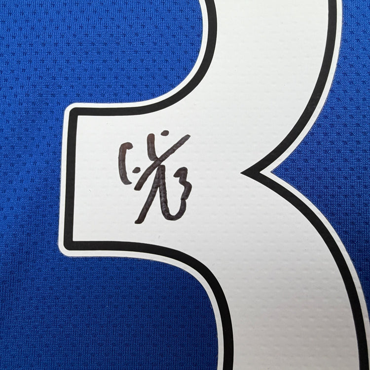 Autographed/Signed Ashley Cole Chelsea FC Blue Soccer Futbol Jersey Beckett BAS COA