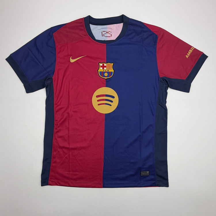 Autographed/Signed Fermin Lopez FC Barcelona Split Soccer Jersey Beckett BAS COA