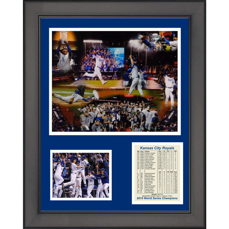 Framed Kansas City Royals All-Time Greats Legends 11"x14" Baseball Three Photo Collage