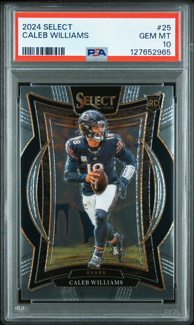 Graded 2024 Panini Select Caleb Williams #25 Rookie RC Football Card PSA 10 Gem Mint