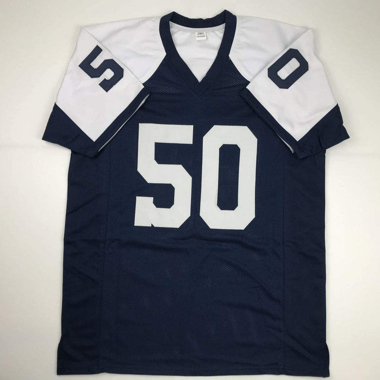 Autographed/Signed Sean Lee Dallas Thanksgiving Day Football Jersey JSA COA