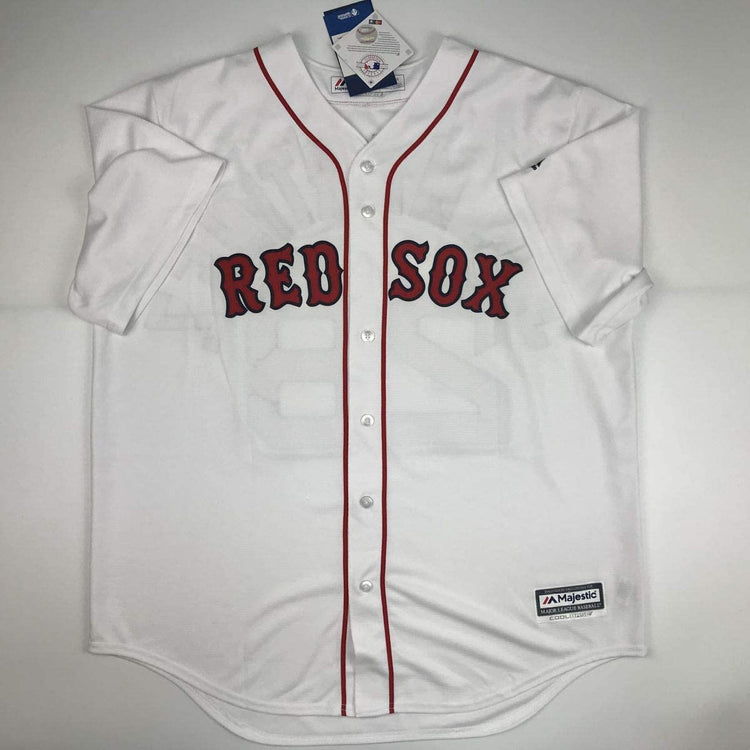 Autographed/Signed JD J.D. Martinez Boston White Baseball Jersey Steiner Sports COA