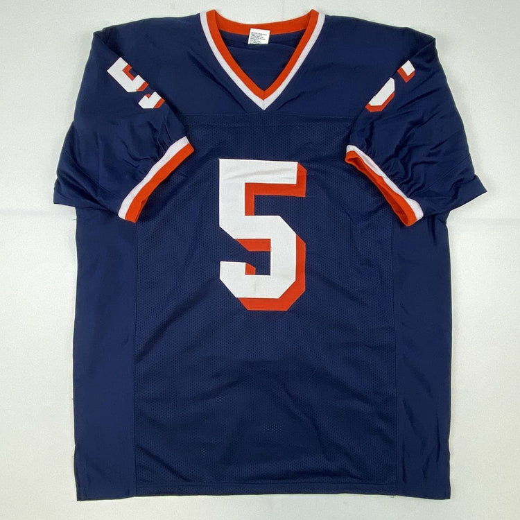Autographed/Signed Donovan McNabb Syracuse Blue College Football Jersey Beckett BAS COA