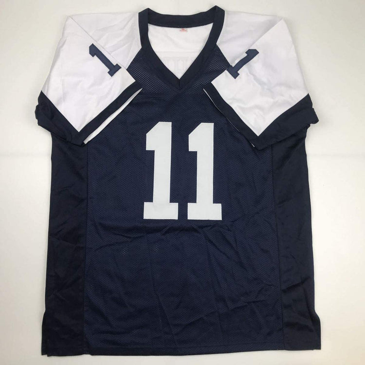 Autographed/Signed Danny White Dallas Thanksgiving Day Football Jersey JSA COA