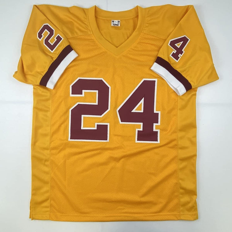 Autographed/Signed Antonio Gibson Washington Yellow Football Jersey JSA COA