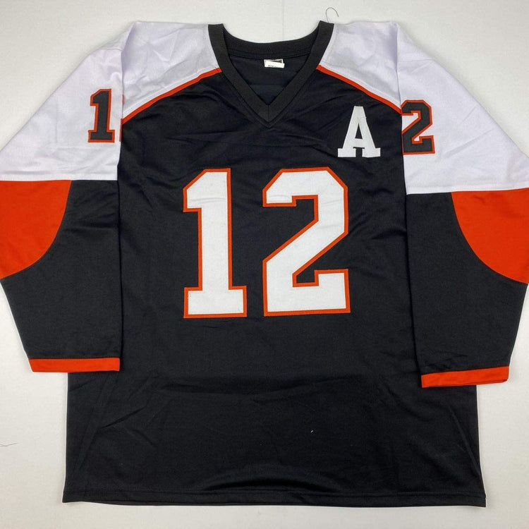 Autographed/Signed Simon Gagne Philadelphia Black Hockey Jersey JSA COA