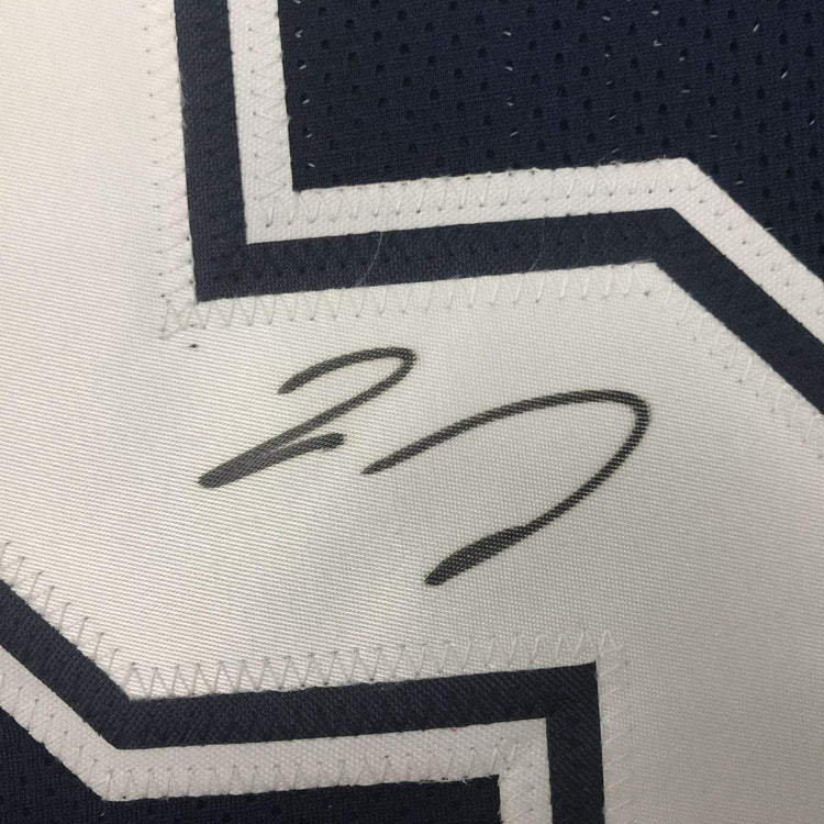 Framed Autographed/Signed Jaylon Smith 33x42 Dallas Dark Blue Football Jersey PSA/DNA COA