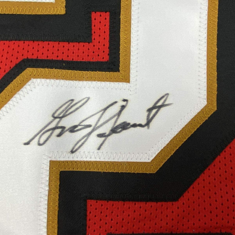 Autographed/Signed Garrison Hearst San Francisco Red Football Jersey JSA COA