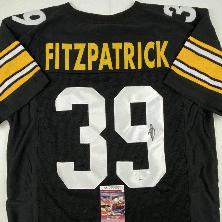 Autographed/Signed Minkah Fitzpatrick Pittsburgh Black Football Jersey JSA COA