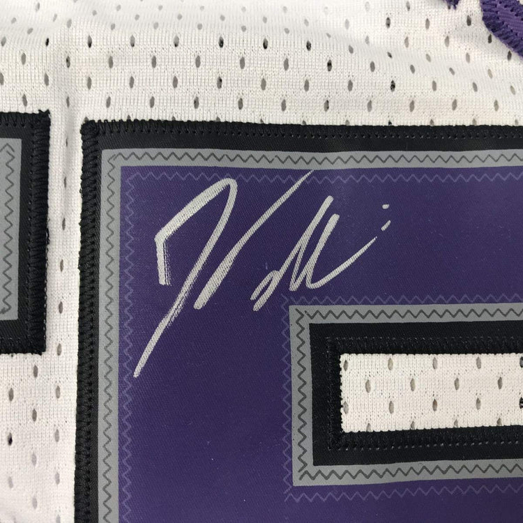 Autographed/Signed Jason Williams Sacramento White Basketball Jersey Beckett BAS COA