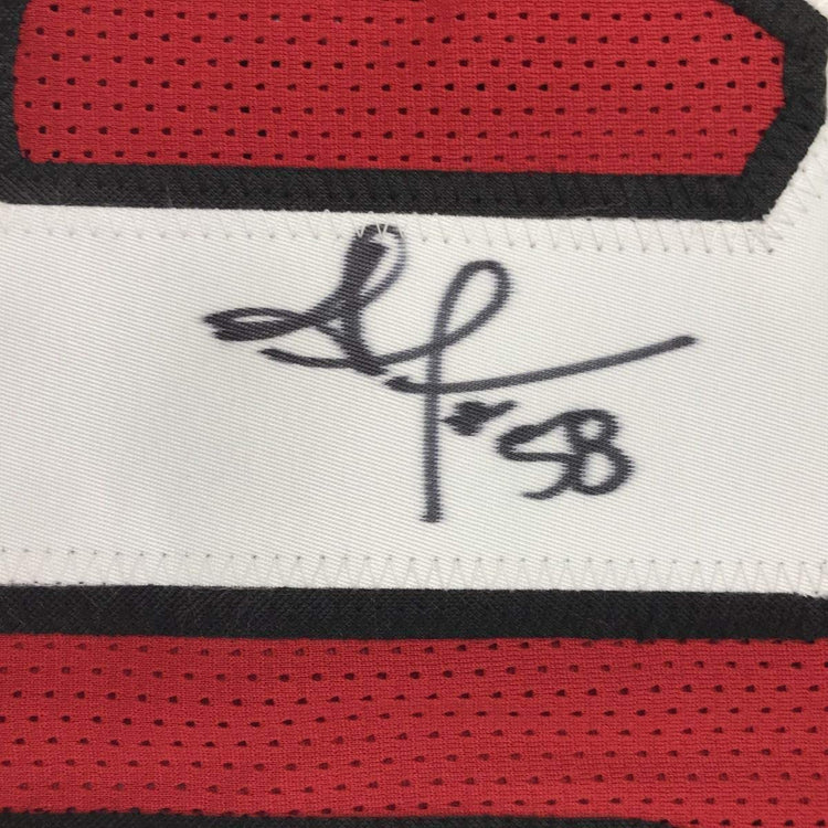 Framed Autographed/Signed Jordan Hicks 33x42 Arizona Red Football Jersey JSA COA