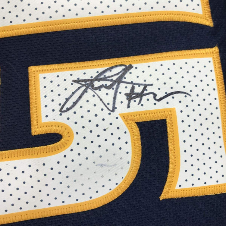 Autographed/Signed Nikola Jokic Denver Blue Basketball Jersey PSA/DNA COA