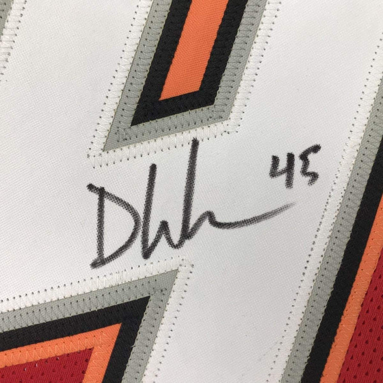 Framed Autographed/Signed Devin White 33x42 Tampa Bay Red Football Jersey JSA COA