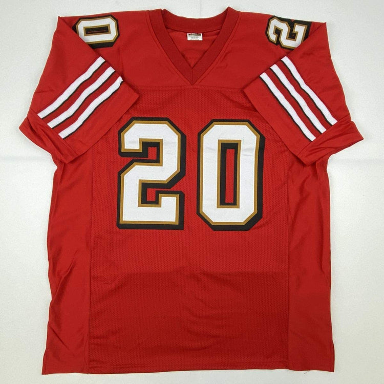 Autographed/Signed Garrison Hearst San Francisco Red Football Jersey JSA COA