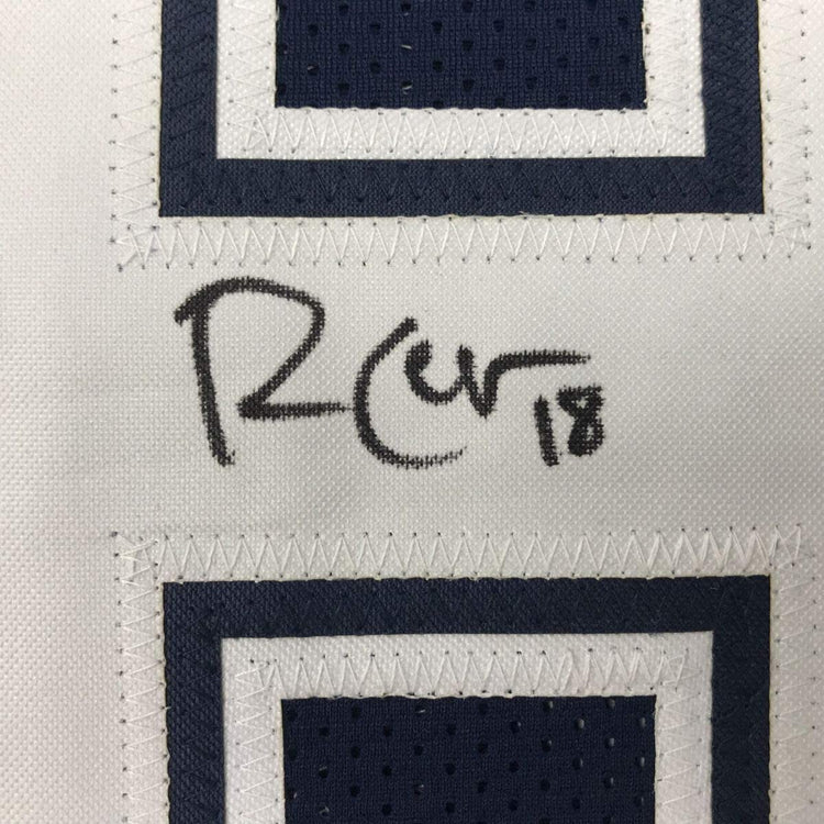 Framed Autographed/Signed Randall Cobb 33x42 Dallas Dark Blue Football Jersey JSA COA