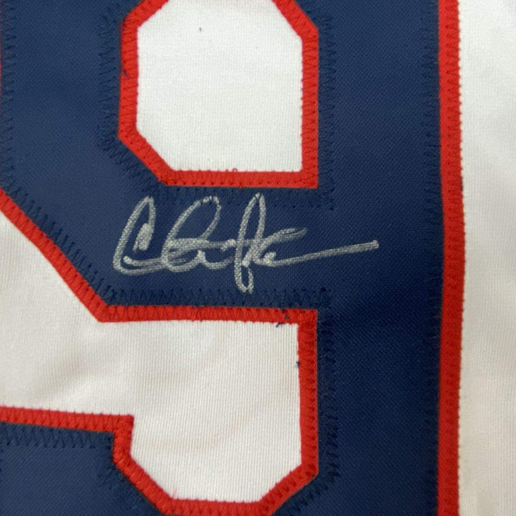 Autographed/Signed Charlie Sheen Wild Thing Ricky Vaughn Major League Movie Baseball Jersey JSA COA