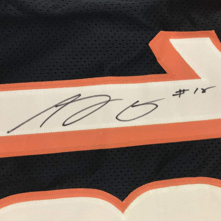 Autographed/Signed AJ A.J. Green Cincinnati Black Football Jersey JSA COA