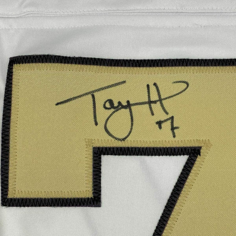 Framed Autographed/Signed Taysom Hill 33x42 New Orleans Color Rush Football Jersey Beckett BAS COA