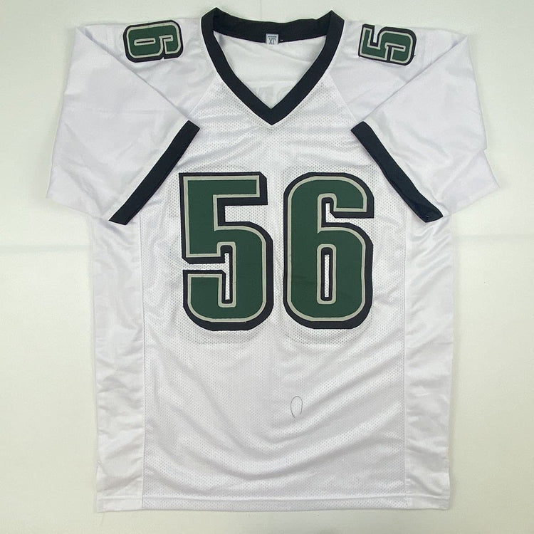 Autographed/Signed Chris Long Philadelphia White Football Jersey JSA COA