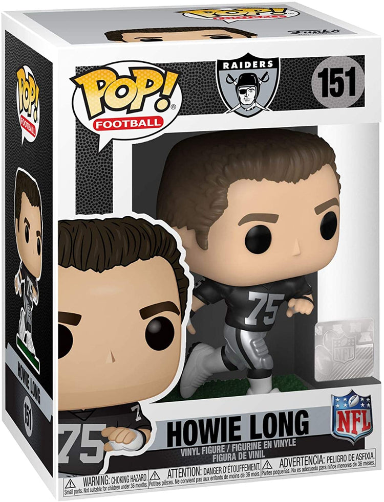 Howie Long #151 Funko POP! Football NFL: Legends Oakland Las Vegas Raiders Figurine Bundle with Protector Display Case