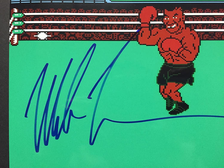 Autographed/Signed Mike Tyson Punchout Video Game Boxing 8x10 Photo JSA COA