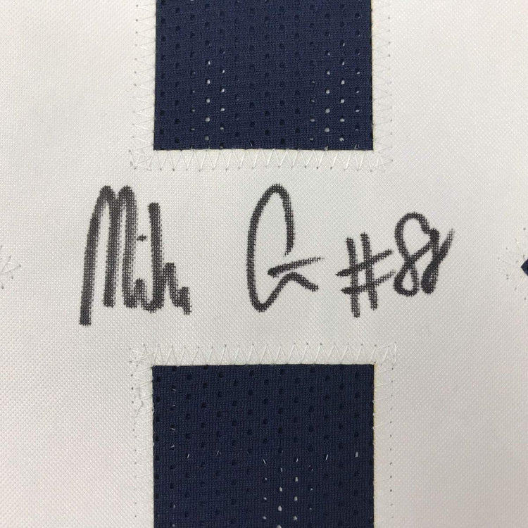 Framed Autographed/Signed Mike Gesicki 33x42 Penn State Blue College Football Jersey JSA COA