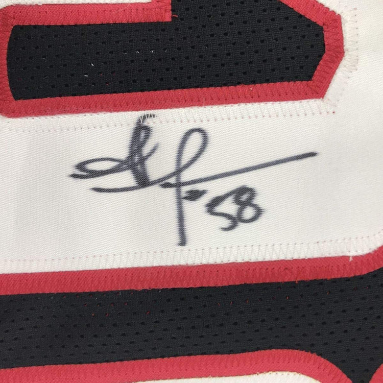 Framed Autographed/Signed Jordan Hicks 33x42 Arizona Black Football Jersey JSA COA